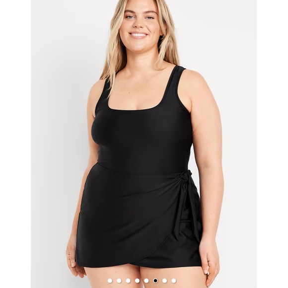 Old Navy Other - Old Navy Black Side Tie Swim Dress One Piece NWOT Size 3X